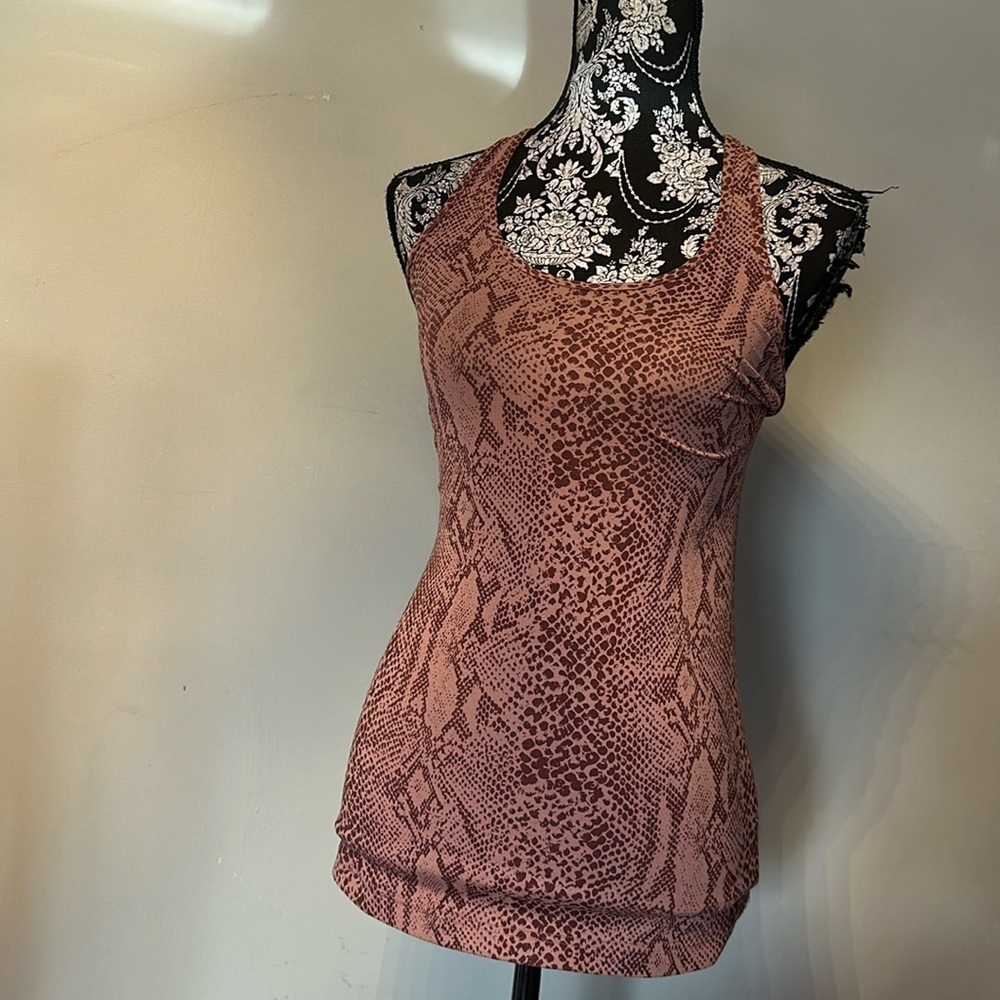 Lululemon Cool Racerback Desert Snake Bark Berry Pink Tank Top Yoga